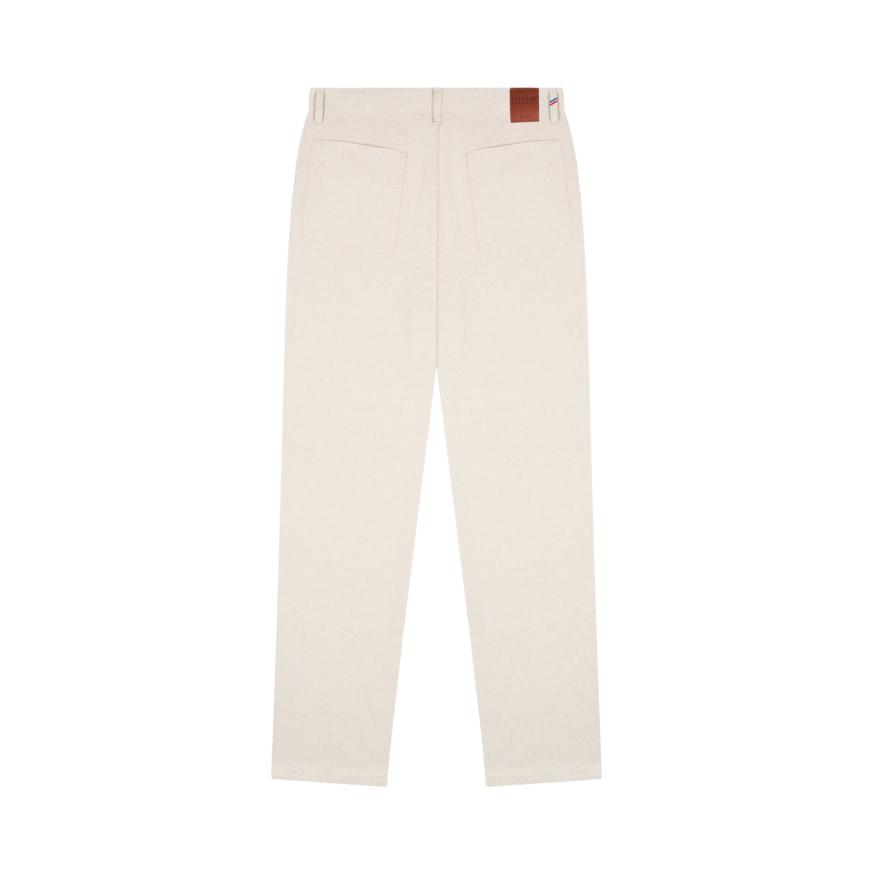 Natural fitted straight men's trousers | Atelier Tuffery