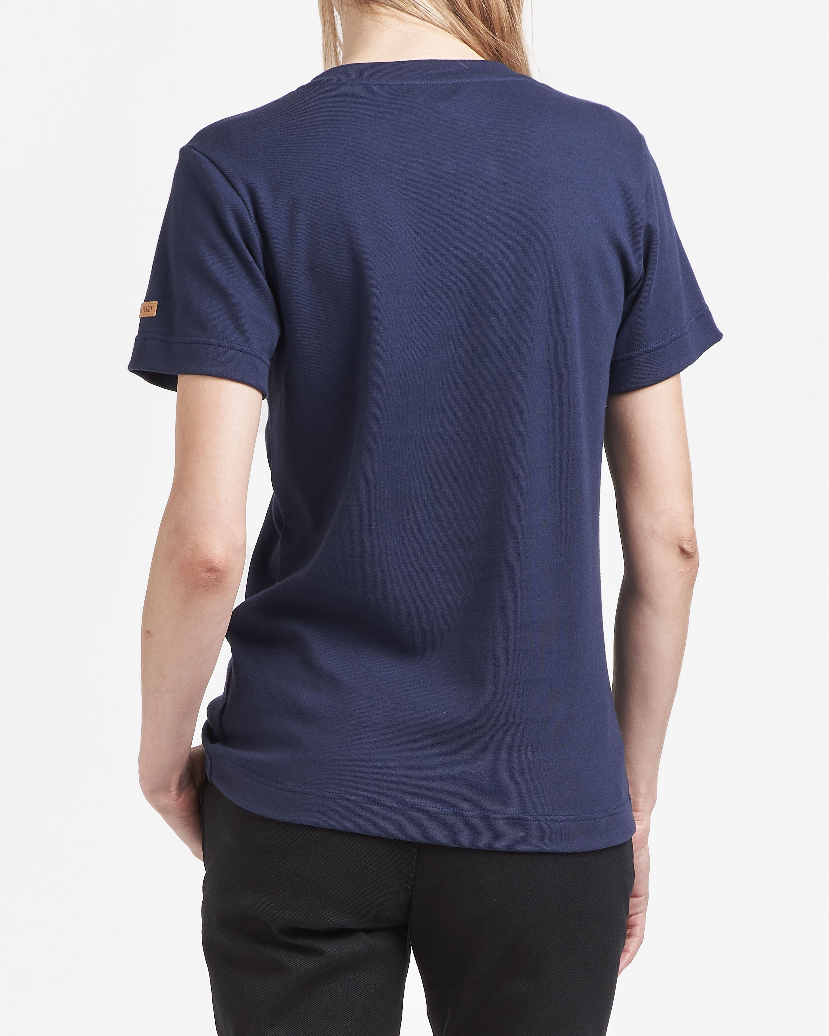 T-shirt femme 100% Coton Bio Bleu Marine | Atelier Tuffery