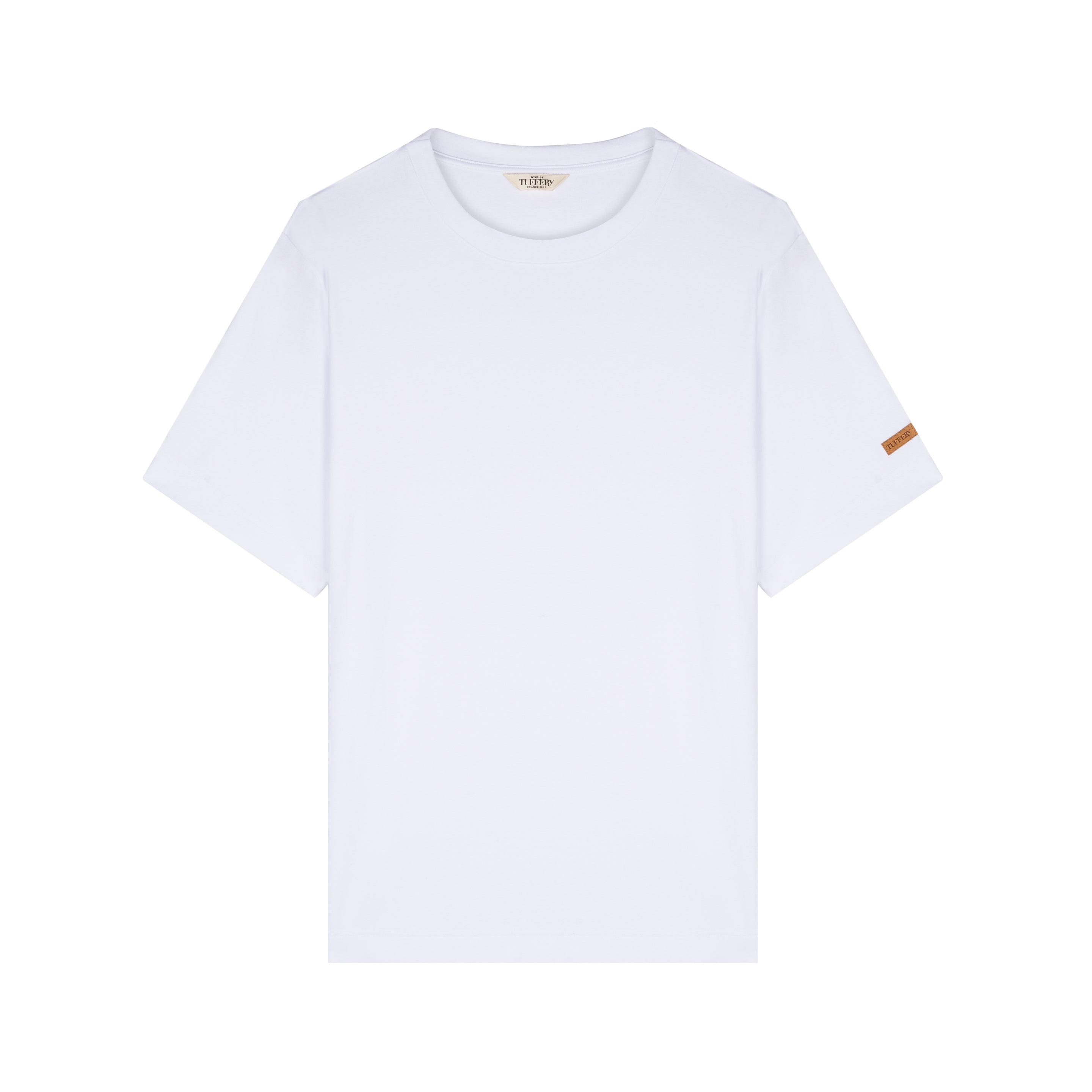 Men's T-shirt 100% organic cotton white | Atelier Tuffery