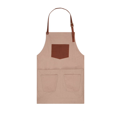 Tablier court en jean Beige - Atelier Tuffery