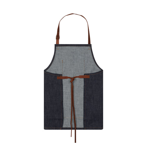Short raw denim apron - Atelier Tuffery