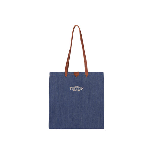 Tote-bag jean Brut et Cuir - Atelier Tuffery