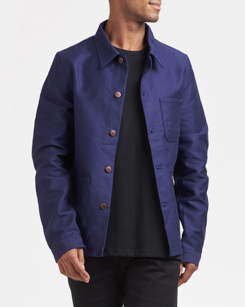Moleskine short denim unisex jacket - Atelier Tuffery