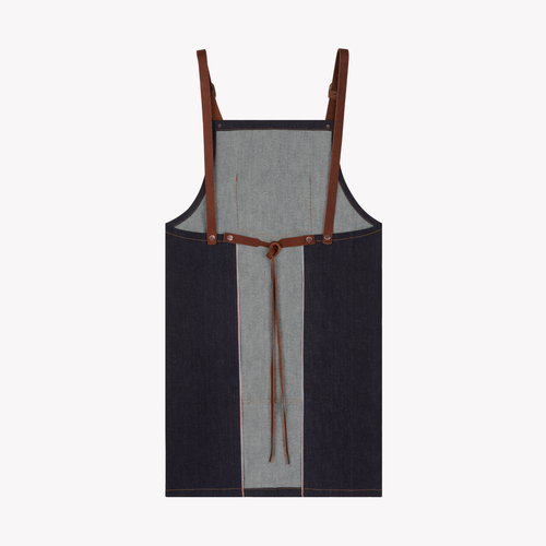 Long raw selvedge denim apron - Atelier Tuffery