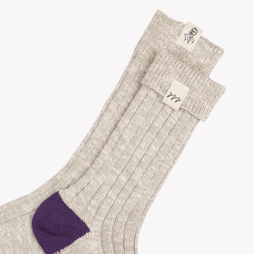 Gray unisex thick socks - Atelier Tuffery