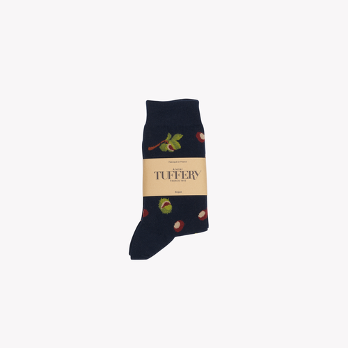 Blue unisex thin socks - Atelier Tuffery