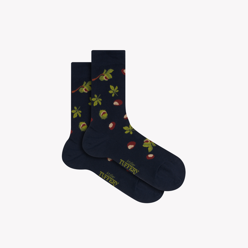 Blue unisex thin socks - Atelier Tuffery
