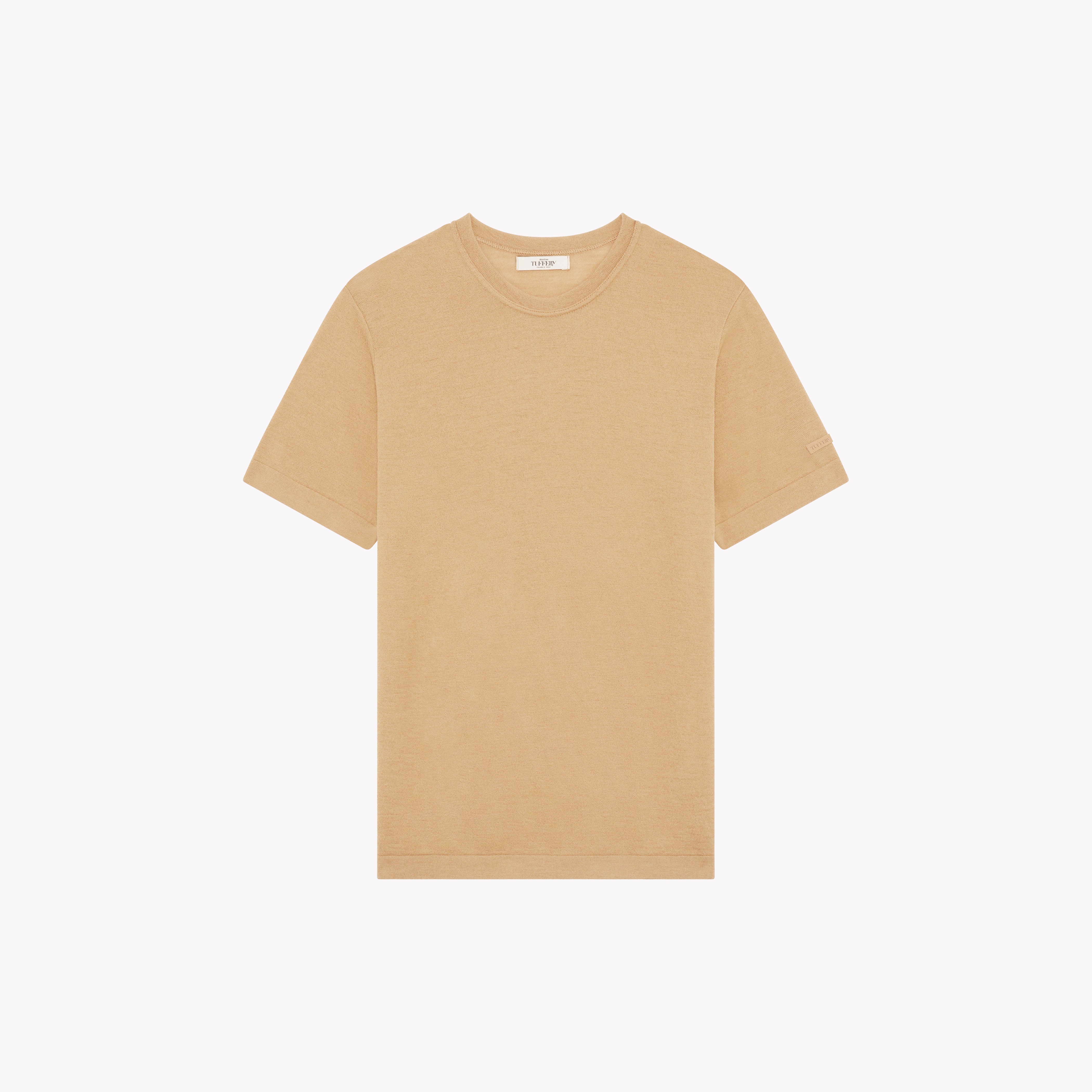 T-shirt Homme laine française café | Atelier Tuffery
