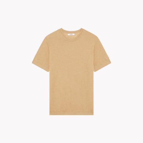 T-shirt Homme laine française café - Atelier Tuffery