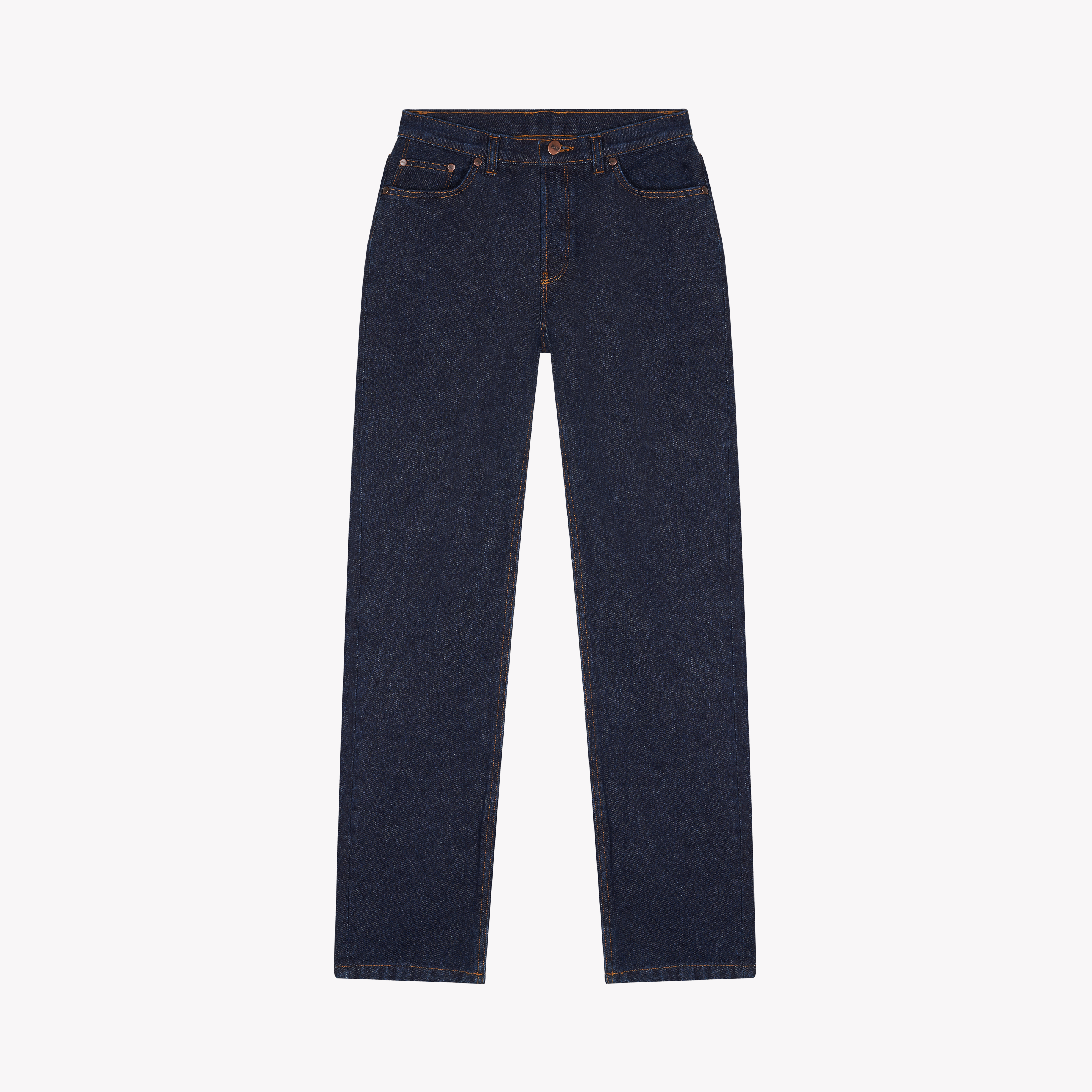 Women's straight high-waisted raw jeans - Apolline | Atelier Tuffery