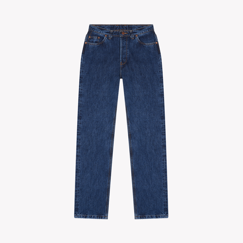 Women's stonewashed straight high-waisted jeans - Apolline - Atelier Tuffery
