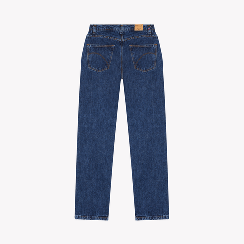 Jean femme droit taille haute Stonewashed - Apolline - Atelier Tuffery
