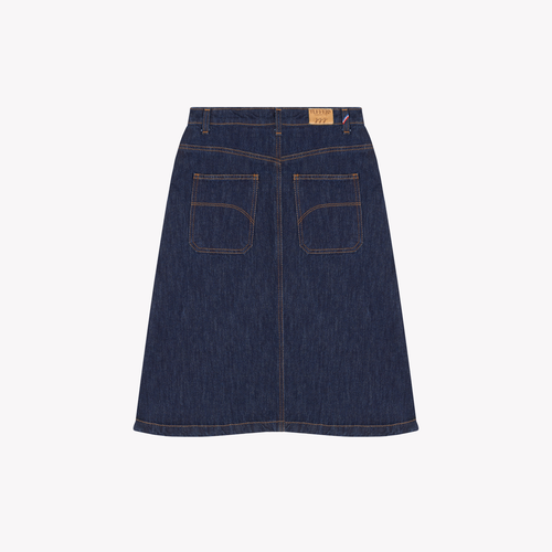 Raw denim trapeze skirt - Atelier Tuffery