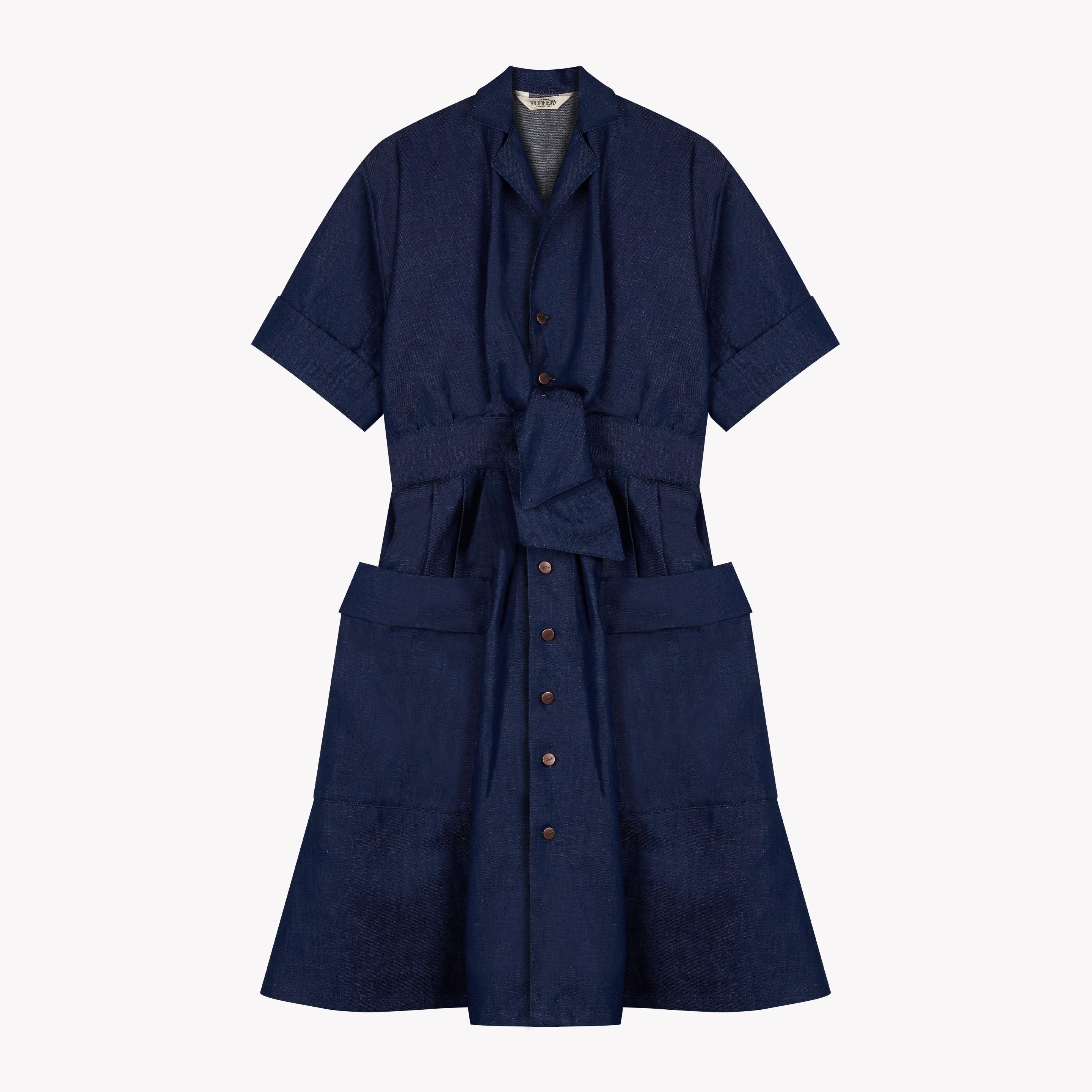 French Linen Denim Dress | Atelier Tuffery