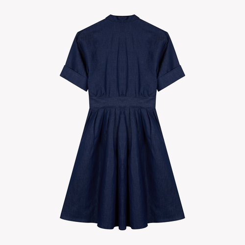 French Linen Denim Dress - Atelier Tuffery