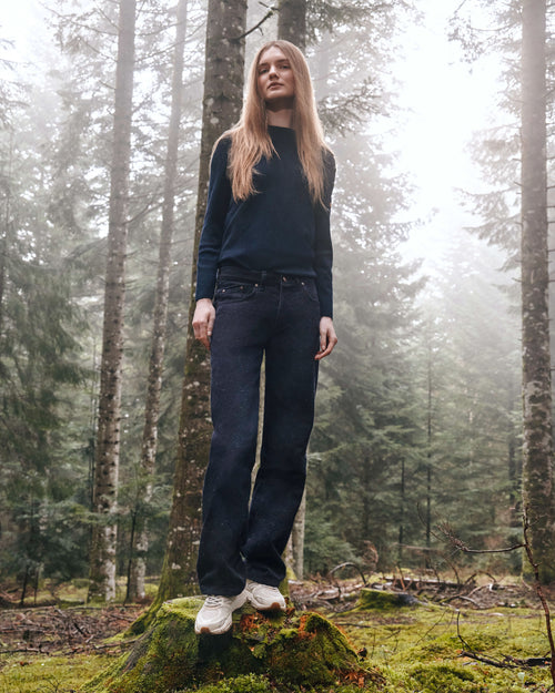 Pull femme laine française Marine – SAINT JAMES x Atelier TUFFERY - Transmission - Atelier Tuffery