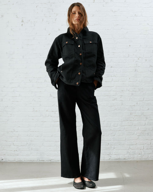 Pantalon femme large taille haute en soie - Gabi - Atelier Tuffery