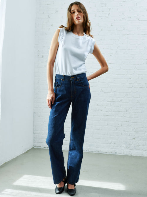 Jean femme large taille haute brut - Désiré - Atelier Tuffery