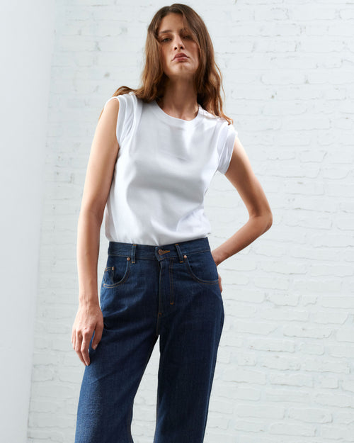 Women's white 100% organic cotton T-shirt - Atelier Tuffery