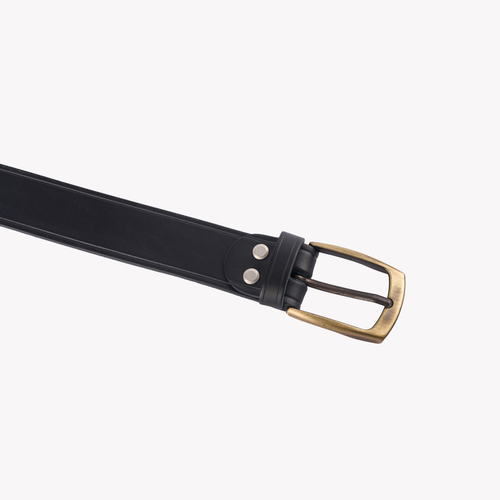 Men's Brown French Leather Belt - Atelier Tuffery