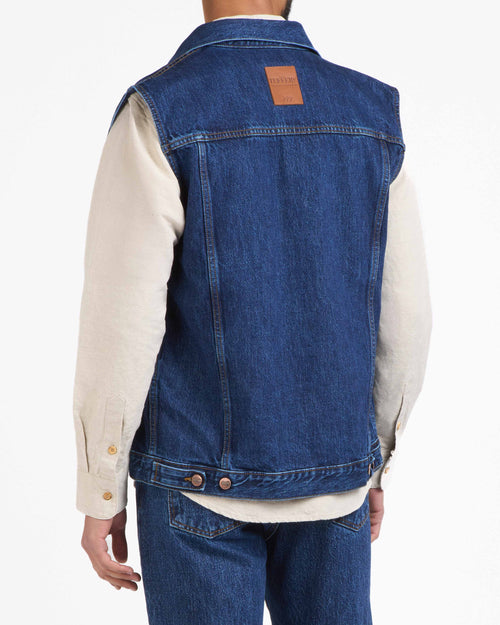 Blouson  sans manches en jean Brut - Atelier Tuffery