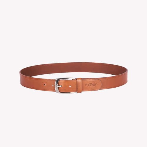 Men's Brown French Leather Belt - Atelier Tuffery
