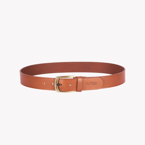 Men's Brown French Leather Belt - Atelier Tuffery