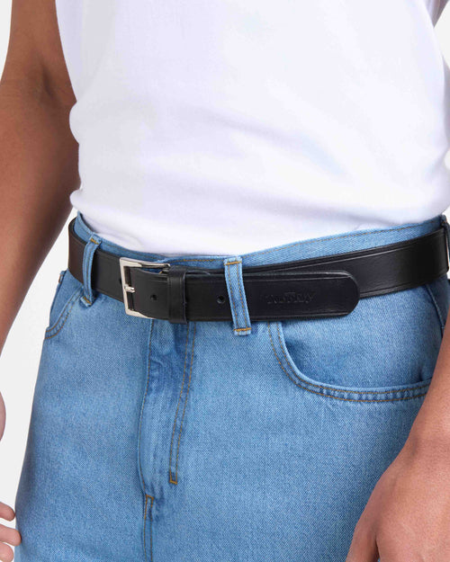 Men's Brown French Leather Belt - Atelier Tuffery