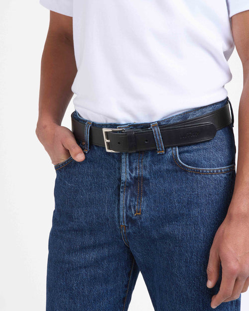 Men's Brown French Leather Belt - Atelier Tuffery