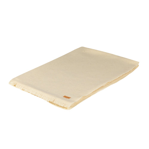 Écharpe en laine française – Écru - Atelier Tuffery