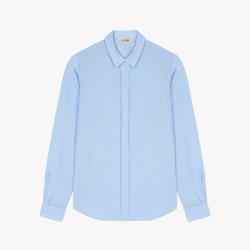Chemise Femme droite Clair en Lin Français - Aubrac - Atelier Tuffery