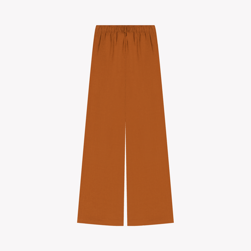 Pantalon Femme large Rouille en Lin - Élise - Atelier Tuffery