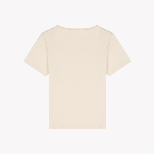 Women’s ecru crew-neck T-shirt - Atelier Tuffery