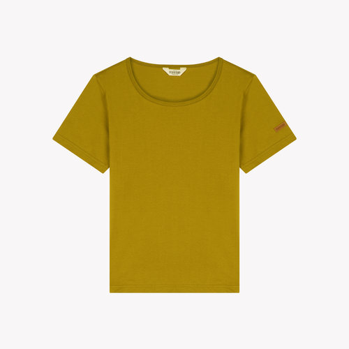 Women’s olive organic cotton T-shirt - Atelier Tuffery