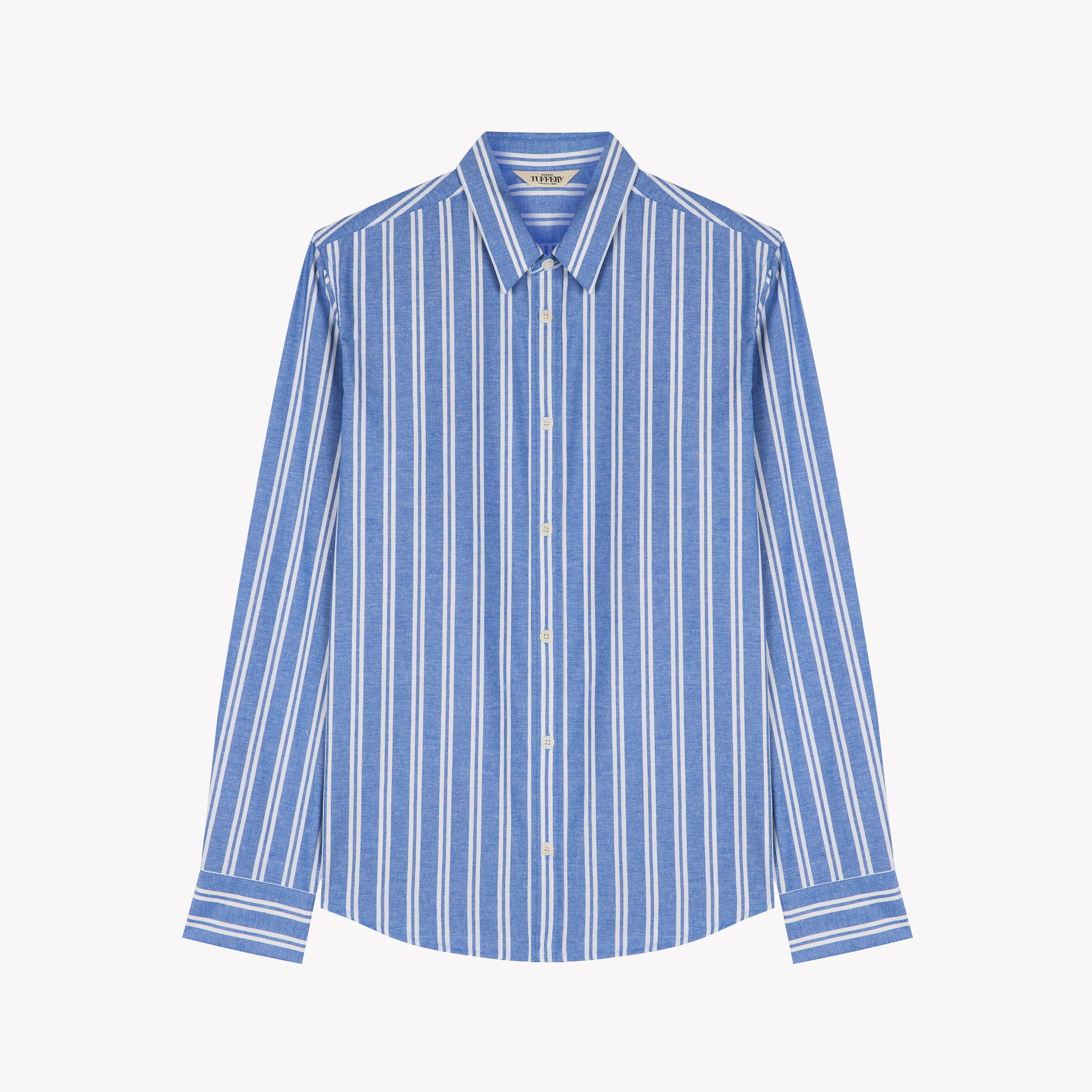 Men’s straight striped shirt – Aubrac | Atelier Tuffery