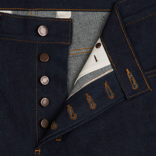 Jean homme droit taille haute Selvedge - Célestin - Atelier Tuffery