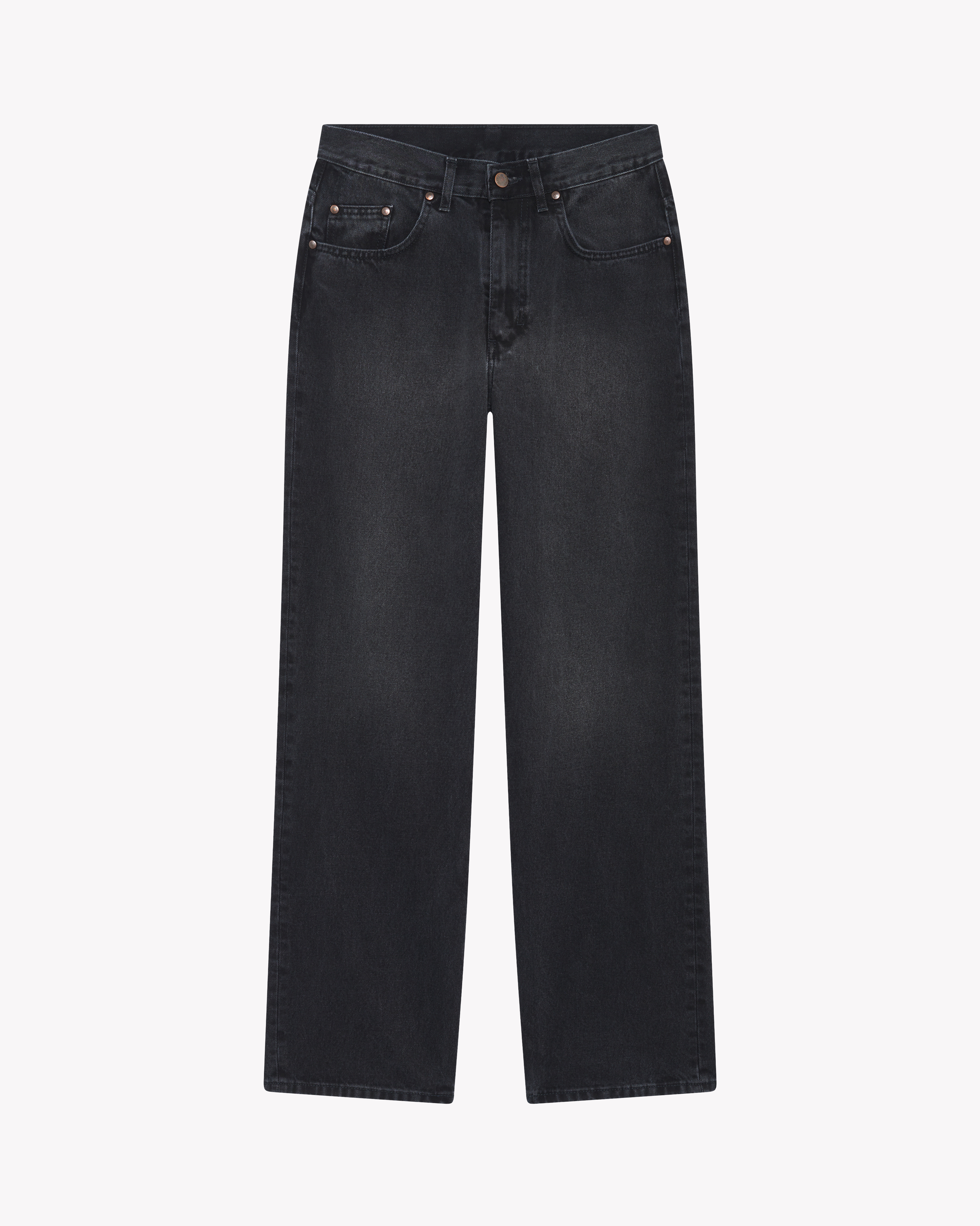 Jean femme baggy Noir Délavé - Gaspard | Atelier Tuffery