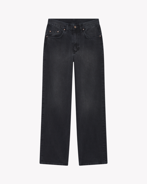 Jean femme baggy Noir Délavé - Gaspard - Atelier Tuffery