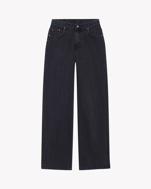 Jean Femme large noir délavé - Désiré - Atelier Tuffery