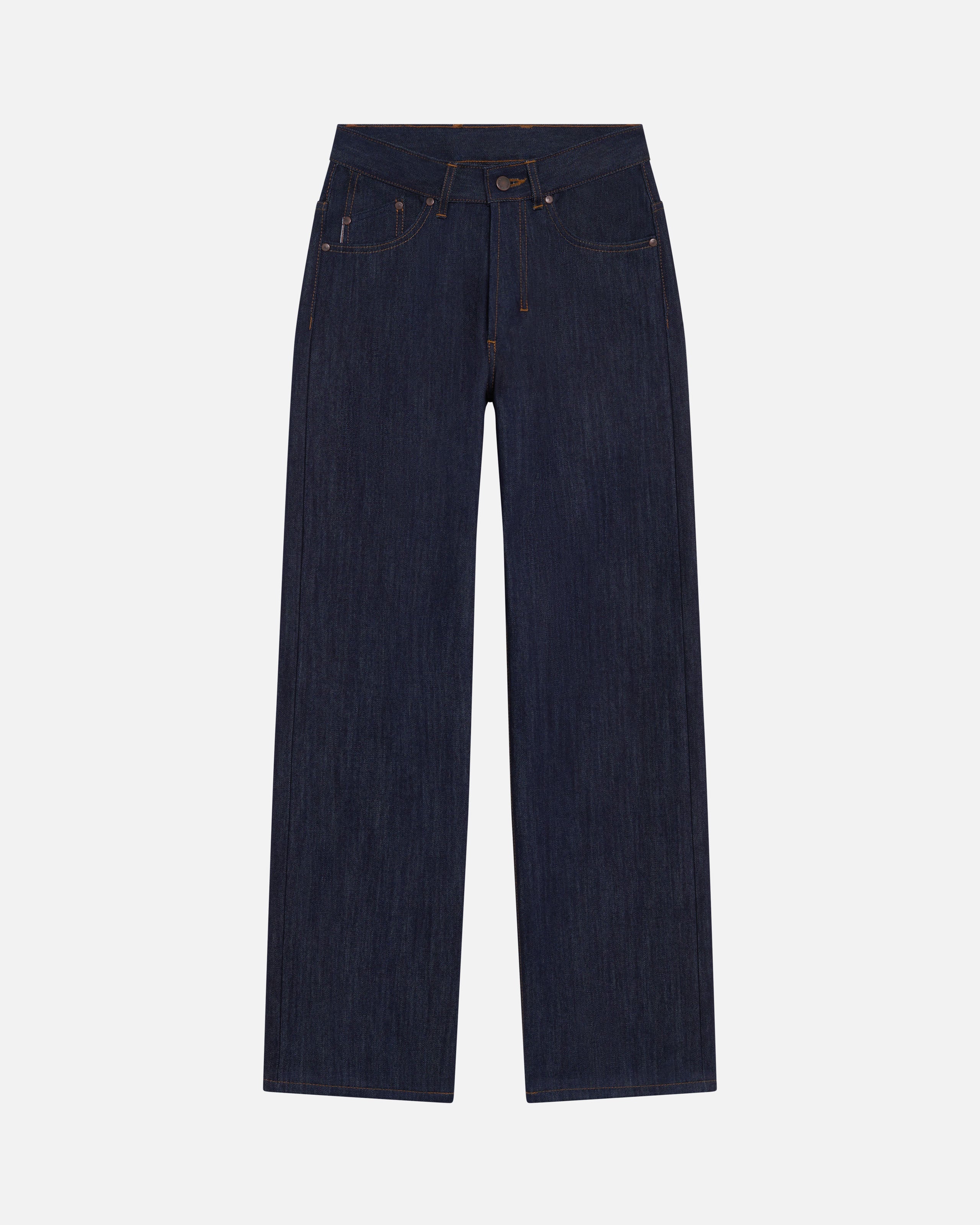 Jean femme large taille haute Selvedge - Désiré | Atelier Tuffery