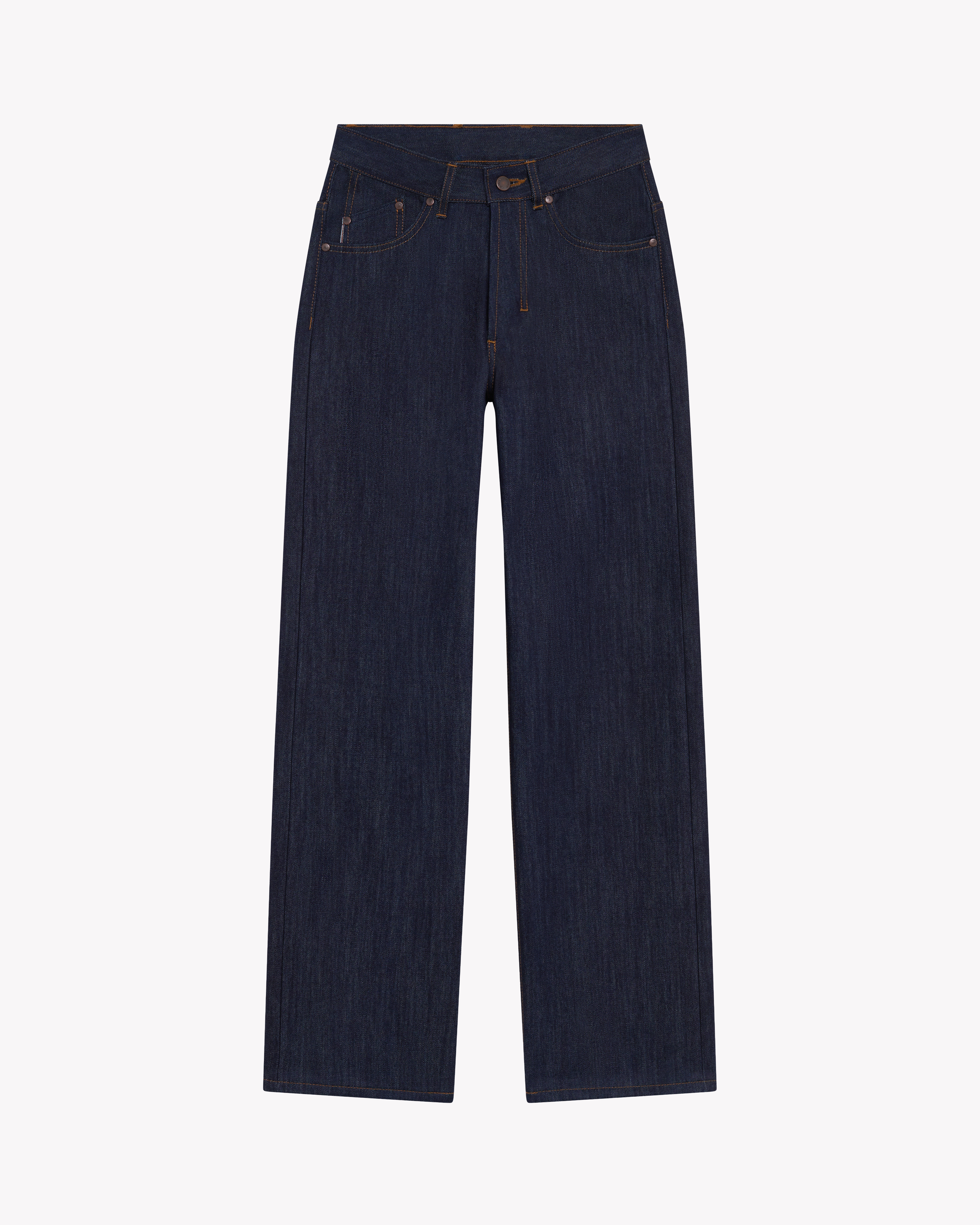Jean femme large taille haute Selvedge - Désiré | Atelier Tuffery