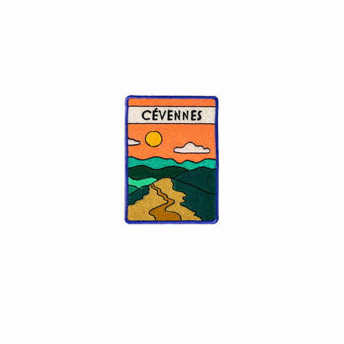 Patch brodé : Sur le chemin de Stevenson - Les Cévennes - Atelier Tuffery