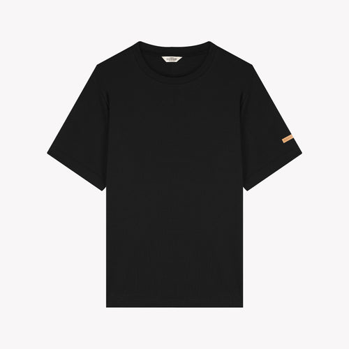 メンズTシャツ 100% オーガニックコットン ブラック - Atelier Tuffery