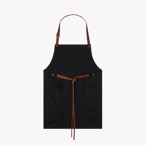 Short Denim Apron – Black - Atelier Tuffery