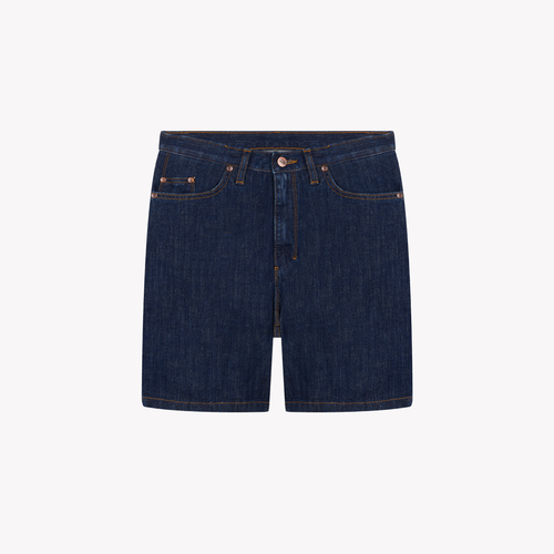 Women's high-waisted denim shorts Brut - Aimé - Atelier Tuffery