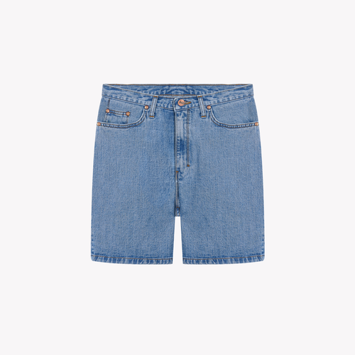 Women's high-waisted light denim shorts - Aimé - Atelier Tuffery