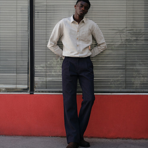 Pantalon Homme ample laine - Gustave - Atelier Tuffery