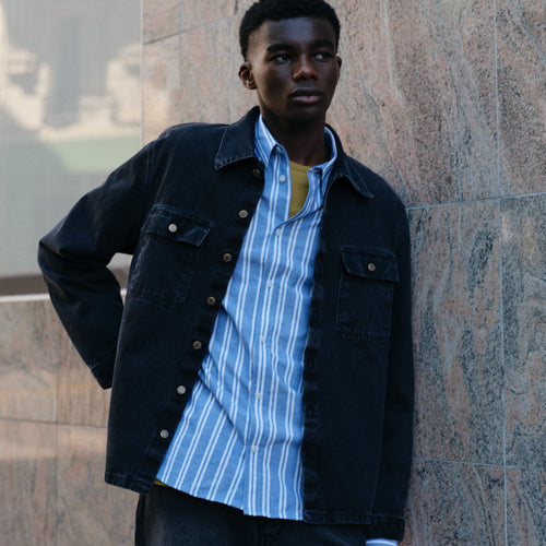 Men’s straight striped shirt – Aubrac - Atelier Tuffery