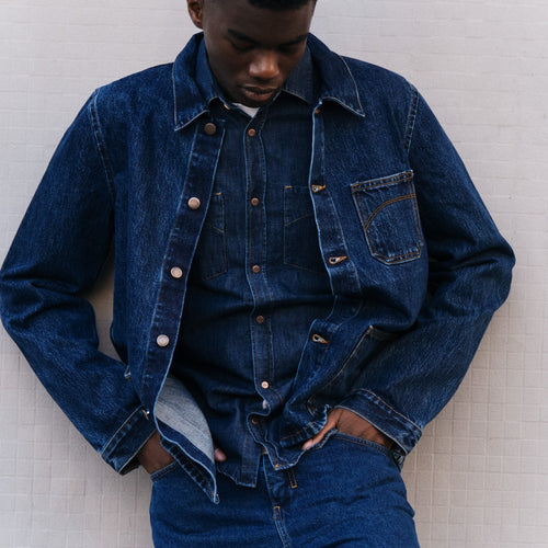 Veste Homme droite stonewashed - Méjean - Atelier Tuffery