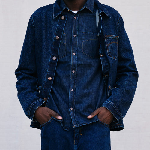 Chemise homme en jean Brut - Cévennes - Atelier Tuffery